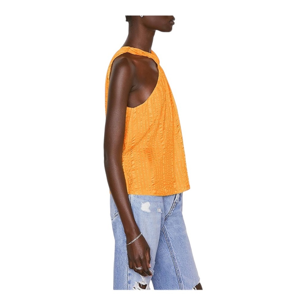 Frame  Silk Top Two Way Halter Sunrise Blouse Size Large NWOT - Picture 2 of 7